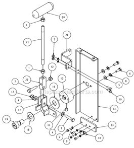 Page R Diagram and Parts List for MK-4018HY  MK Diamond Concrete Saw